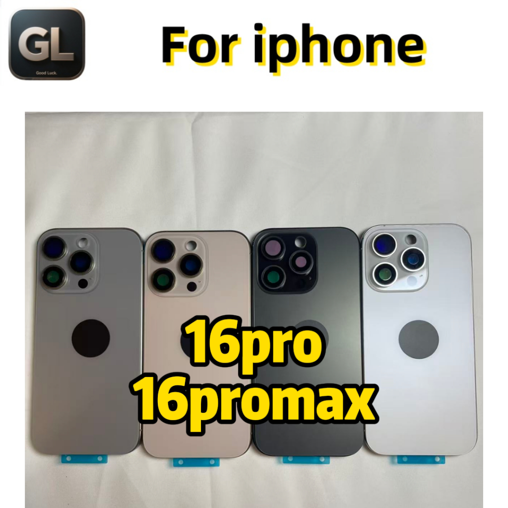 GL Thay Thế Mặt Sau Nhà Ở Cho iPhone 16 16 Pro 16 Pro max 16PLUS Khung Cửa Pin Phía Sau