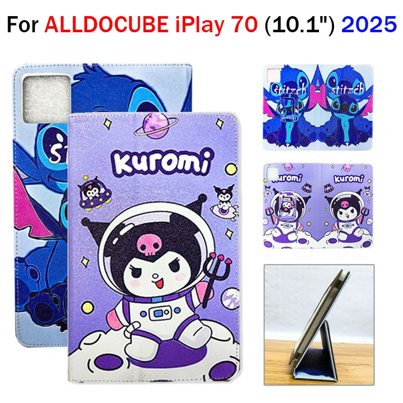 Dành cho ALLDOCUBE iPlay 70 10.1 "2025 (Model: T1051) Vỏ lật bằng da PU mỏng hơn iPlay 70 Vỏ đứng ho
