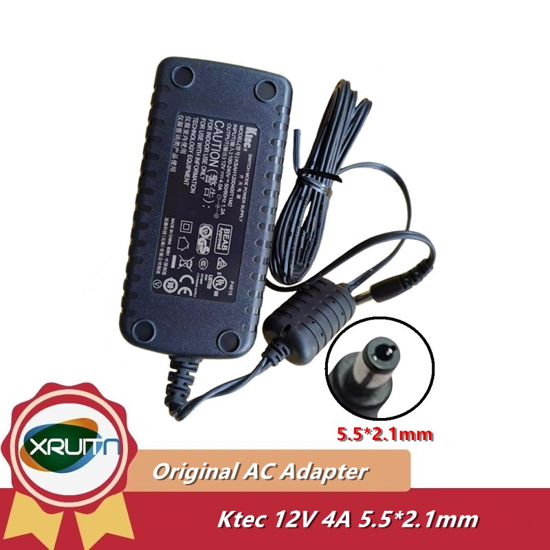 Ktec SAH chính hãng1200400T1M2 12V 4A 48W Chế độ chuyển đổi Nguồn điện AC Adapter Màn hình Bộ sạc 5.