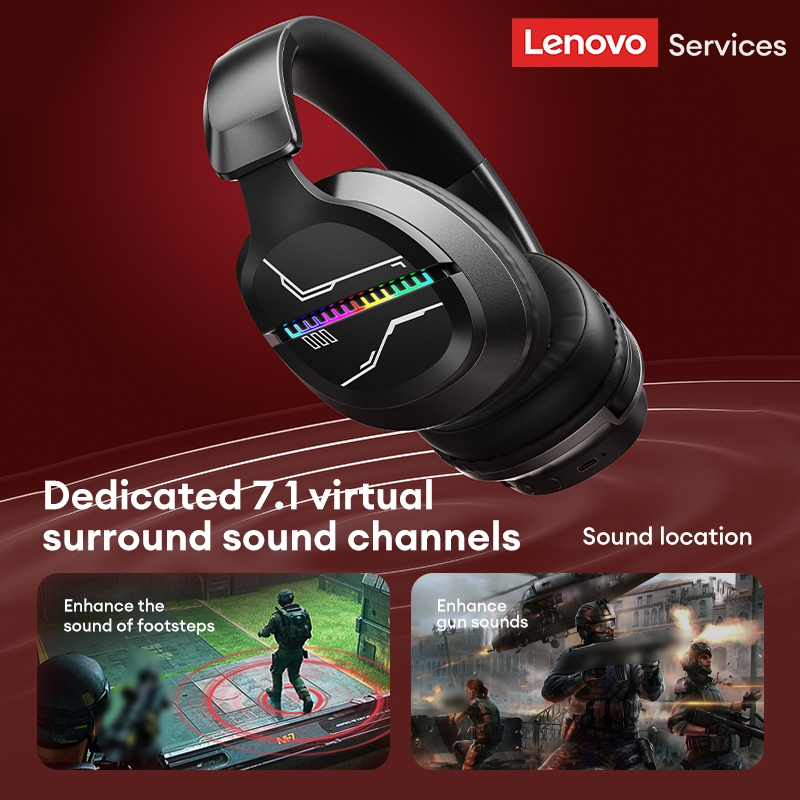 Lenovo LS109 Bluetooth Headhone Độ trễ siêu thấp Giảm tiếng ồn thông minh Trò chơi thể thao điện tử Headhone Bluetooth 6.0 | BigBuy360 - bigbuy360.vn