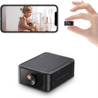 Camera Mini an ninh 4K trong nhà Tầm nhìn ban đêm Pin 4H Cảnh báo phát hiện chuyển động SD / Cloud Lưu trữ ứng dụng Điện thoại Điều khiển Cam cho bé