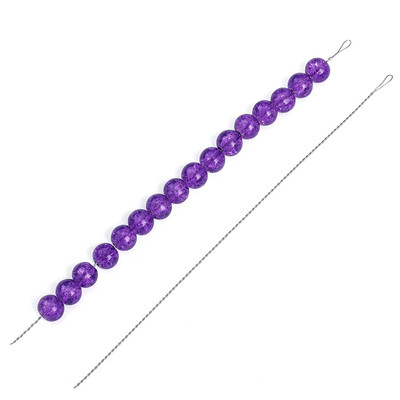 Beadia 2 miếng 0.3 / 0.4 / 0.5 / 0.6 / 0.7mm Kim xuyên thủng bằng thép không gỉ để đính cườm Trang sức Làm dụng cụ trang sức giúp xuyên thấu