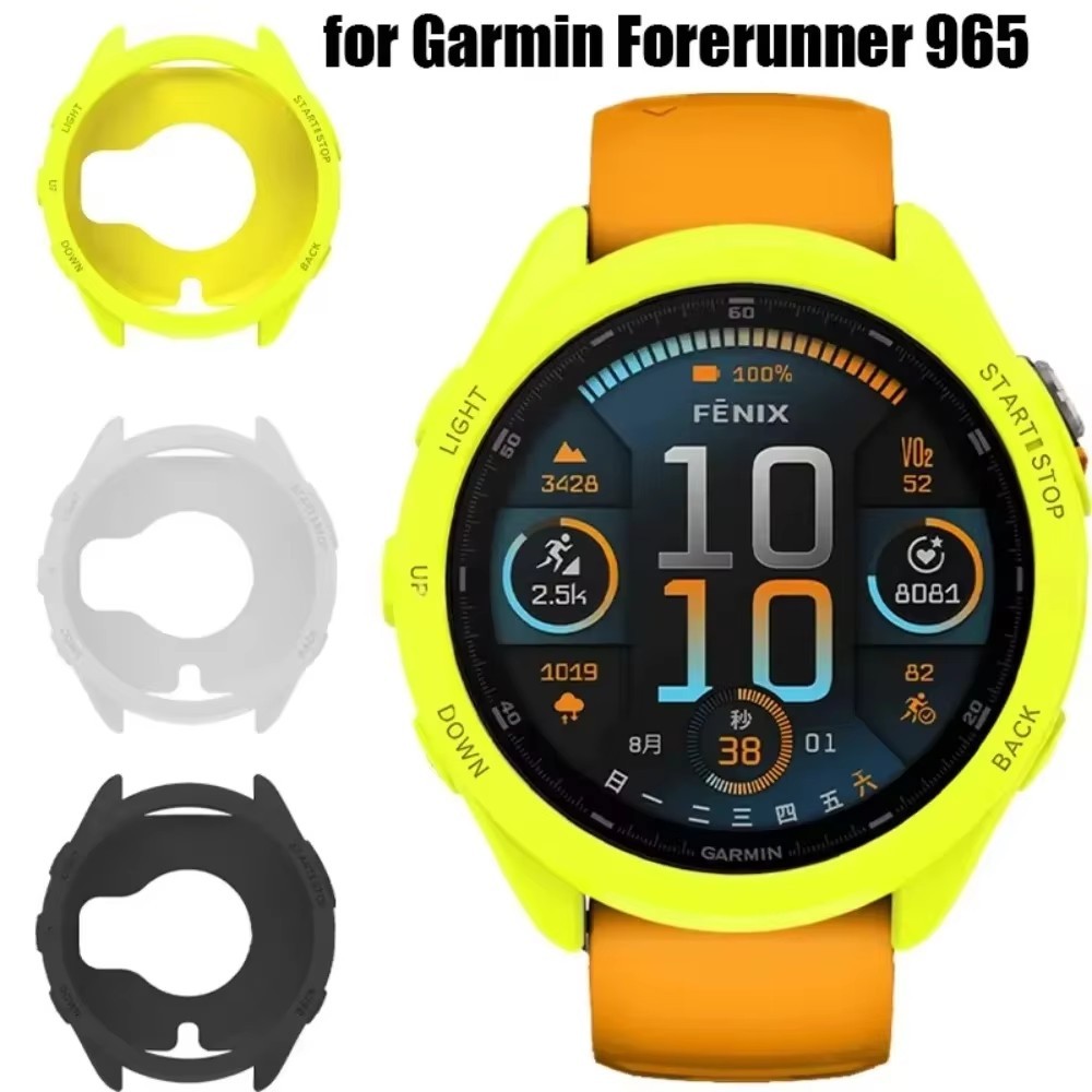 Ốp Lưng Silicon Cho Garmin Forerunner 965 Vỏ Bảo Vệ Chống Trầy Xước Cho Garmin Forerunner 965 Mềm Bả