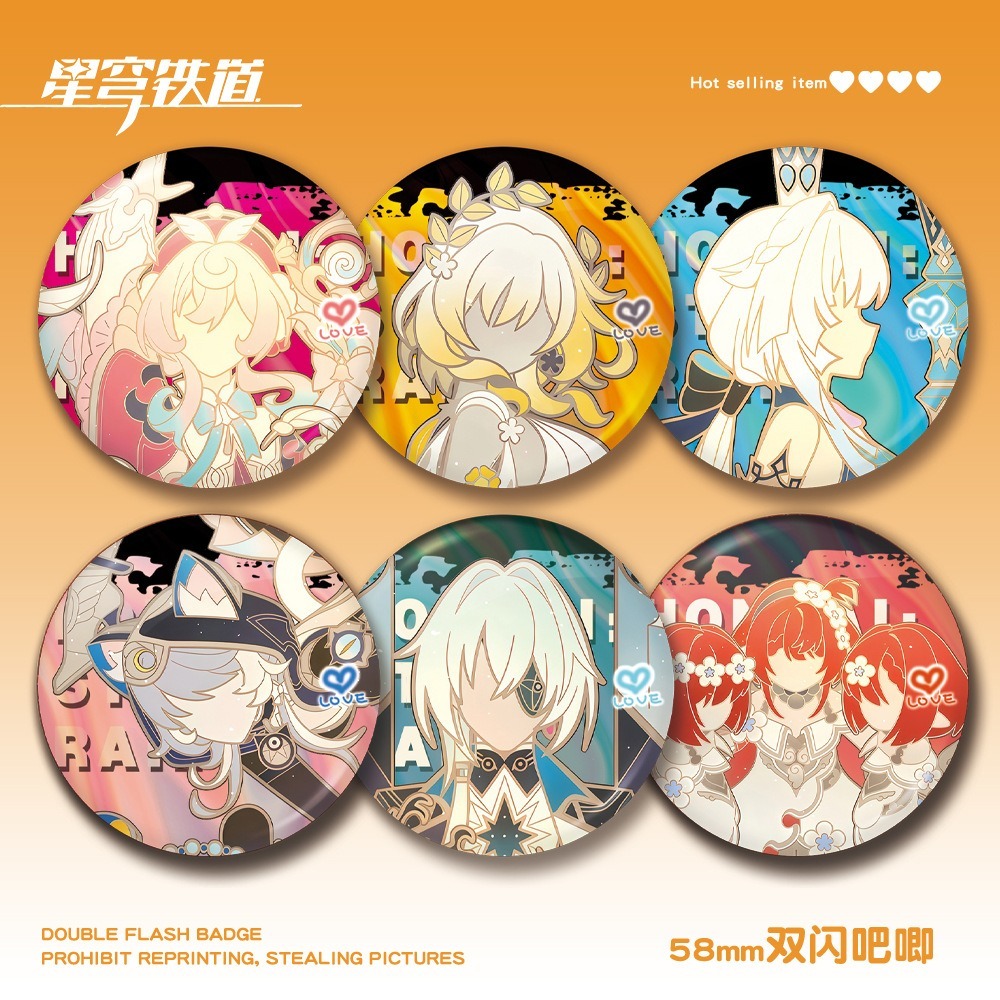 Trò chơi Honkai: Star Rail - Huy hiệu nhân vật Evernight, Cyrene và hơn nữa | Đồ sưu tập cosplay, tú