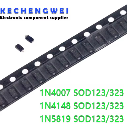100 chiếc SMD diode 0805 SOD-123 1N5819 1N4007 1N4148 SOD123 SOD-323 1206 1N4148WS 1N5819WS SOD323 T