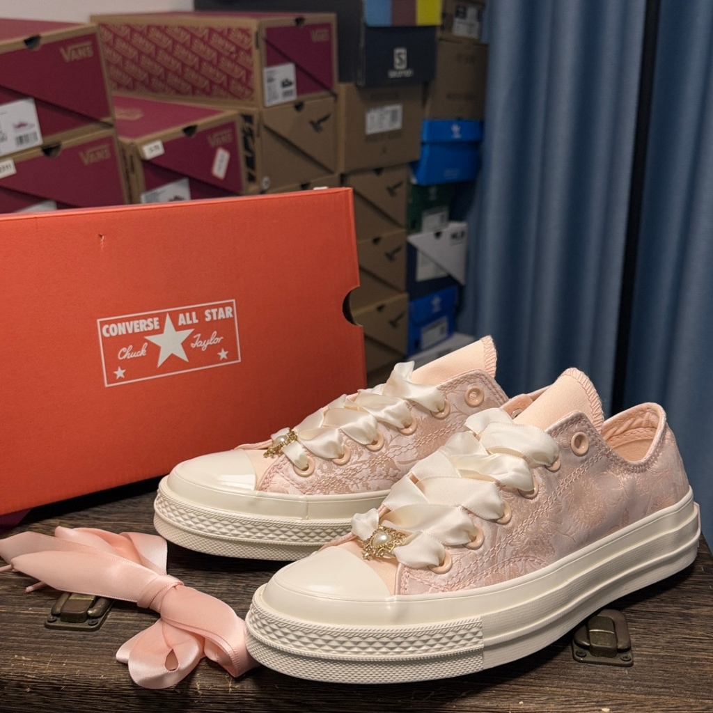 VERS Chuck 70s Silk Pink Low Wedding Fashion Casual Shoes-B530