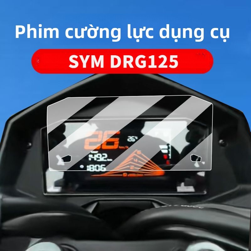 Thích hợp cho 2025 SYM DRG150 Nhạc cụ Phim cường lực Phim màn hình chống nước WZYA