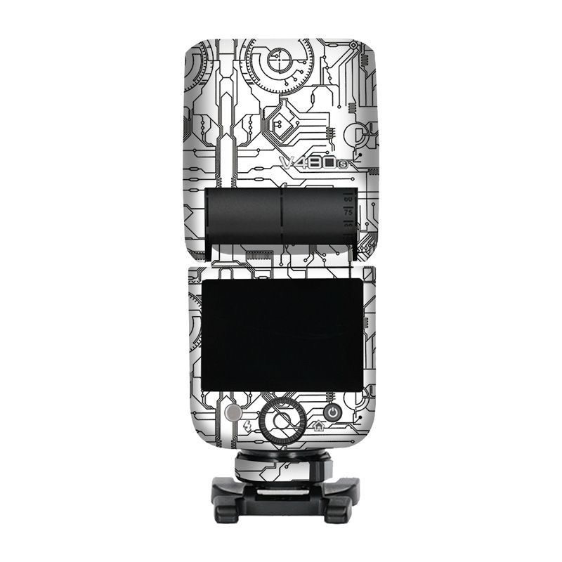 Dành Cho Godox V480 Flash Da Bọc Phim Cho Godox V 480 Camera Speedlight Decal Bảo Vệ Da Miếng Dán