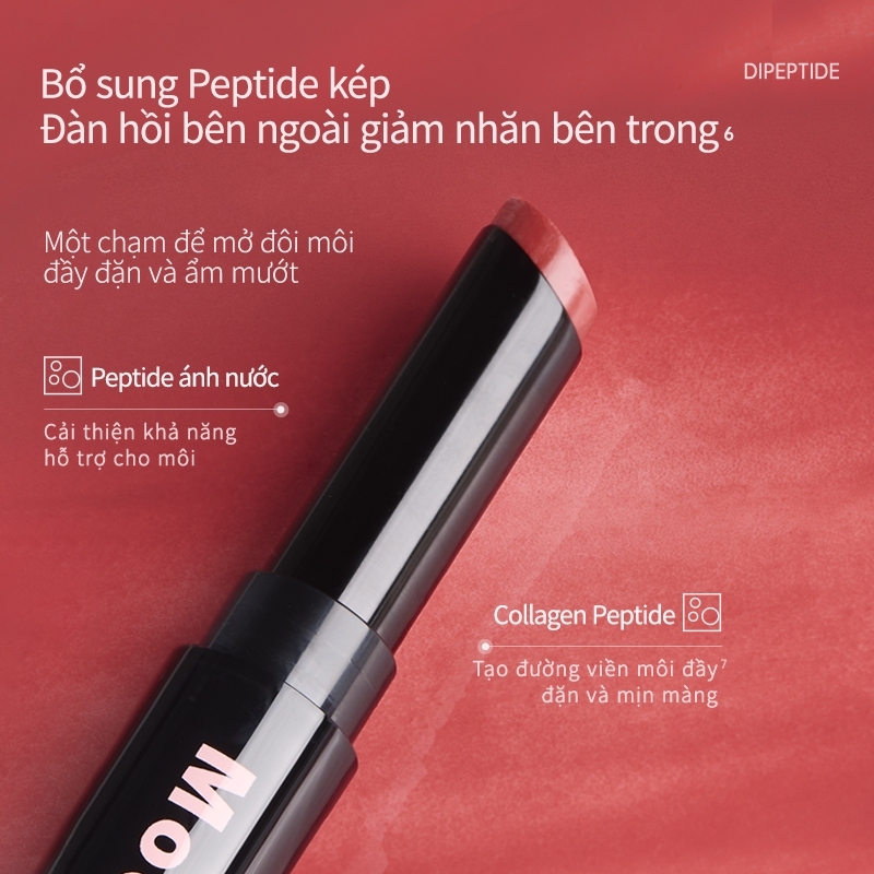 [KOL]Son bóng gel gốc nước Mooekiss chứa tinh chất peptide đôi, cung cấp độ bóng giống như gương, chống nhòe và dưỡng ẩm | BigBuy360 - bigbuy360.vn