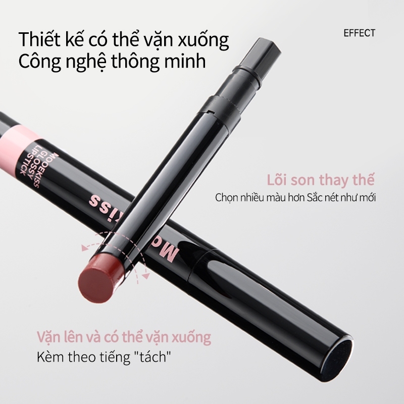 [KOL]Son bóng gel gốc nước Mooekiss chứa tinh chất peptide đôi, cung cấp độ bóng giống như gương, chống nhòe và dưỡng ẩm | BigBuy360 - bigbuy360.vn