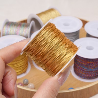 Dây Nylon 3 sợi 0.2-1.0mm, 15-100M/cuộn, dùng làm vòng tay, vòng cổ và bông tai