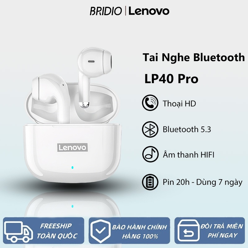 Lenovo LP40 Pro Tai Nghe Thể Thao Bluetooth Chất Âm Hi-Fi, Bass Mạnh Mẽ, Trải Nghiệm Âm Thanh Không Gian