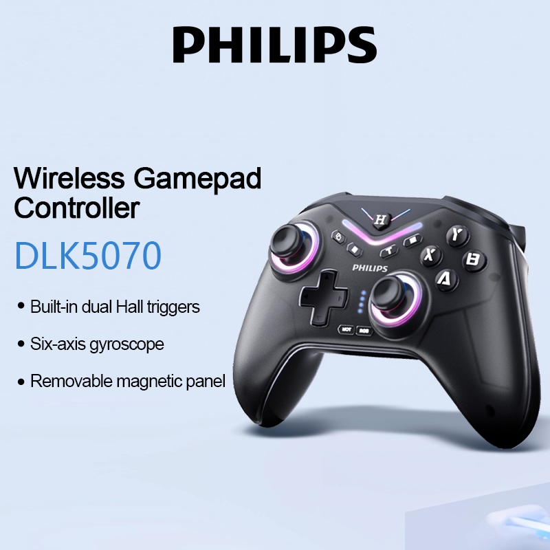 Bộ điều khiển chơi game không dây PHILIPS DLK5070 Con quay hồi chuyển sáu trục Kích hoạt hội trường 