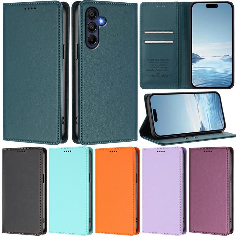 Vỏ Sang Trọng Cho Samsung Galaxy A25 5G A23 M35 M34 M56 M36 A24 A13 M14 M54 M34 5G M13 4G Slim Book 