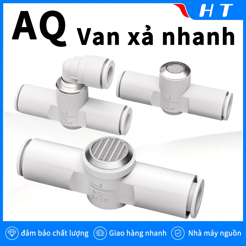 AQ Series Van xả nhanh AQ240F Xi lanh Bộ giảm thanh xả nhanh Giảm âm thanh Khớp giảm áp AQ340F-04-06