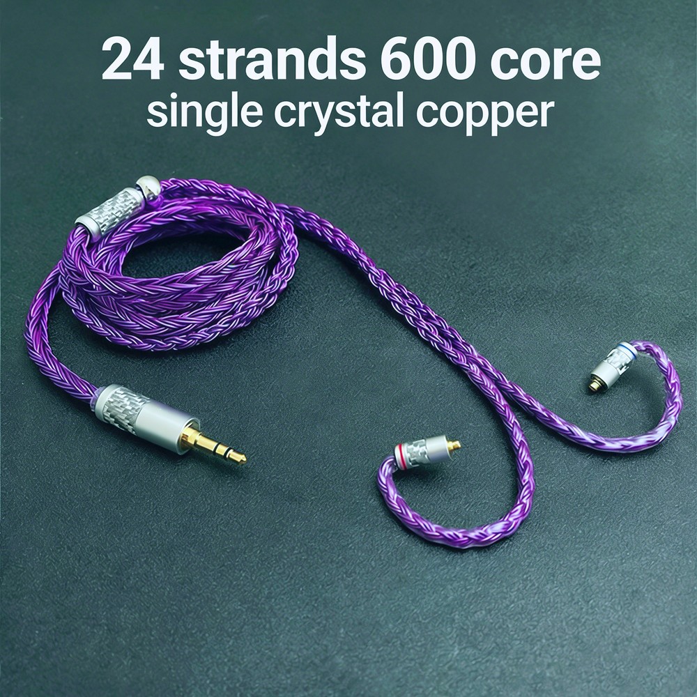 FENGRU Squama 600 Core 24 Dây OCC Mạ Bạc 2Pin 0,78 MMCX QDC A2DC Cáp Nâng Cấp Tai Nghe Cho Castor Pr