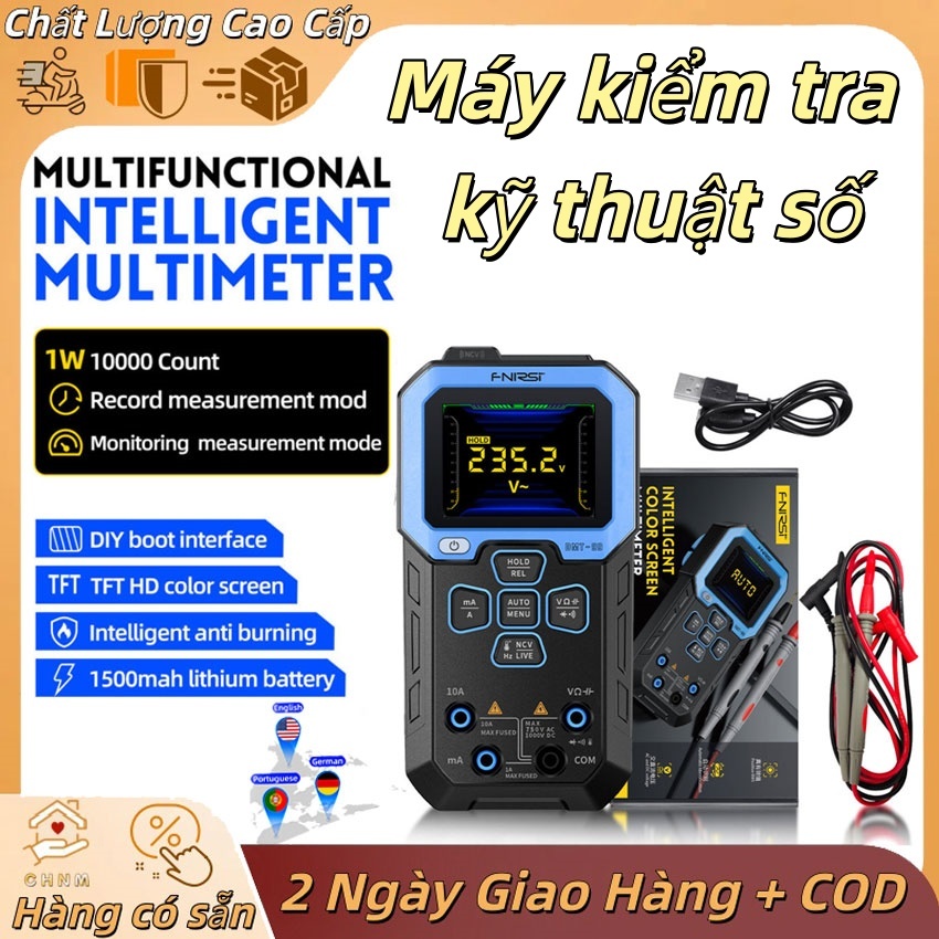 [Giao hàng địa phương + COD] Đồng hồ vạn năng kỹ thuật số DMT-99 9999 Đếm Máy kiểm tra chuyên nghiệp