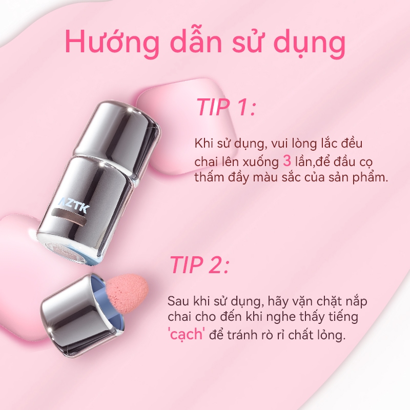 AZTK Má Hồng Kem Dạng Lỏng Tự Nhiên Lâu Trôi Không Thấm Nước 5ml | BigBuy360 - bigbuy360.vn