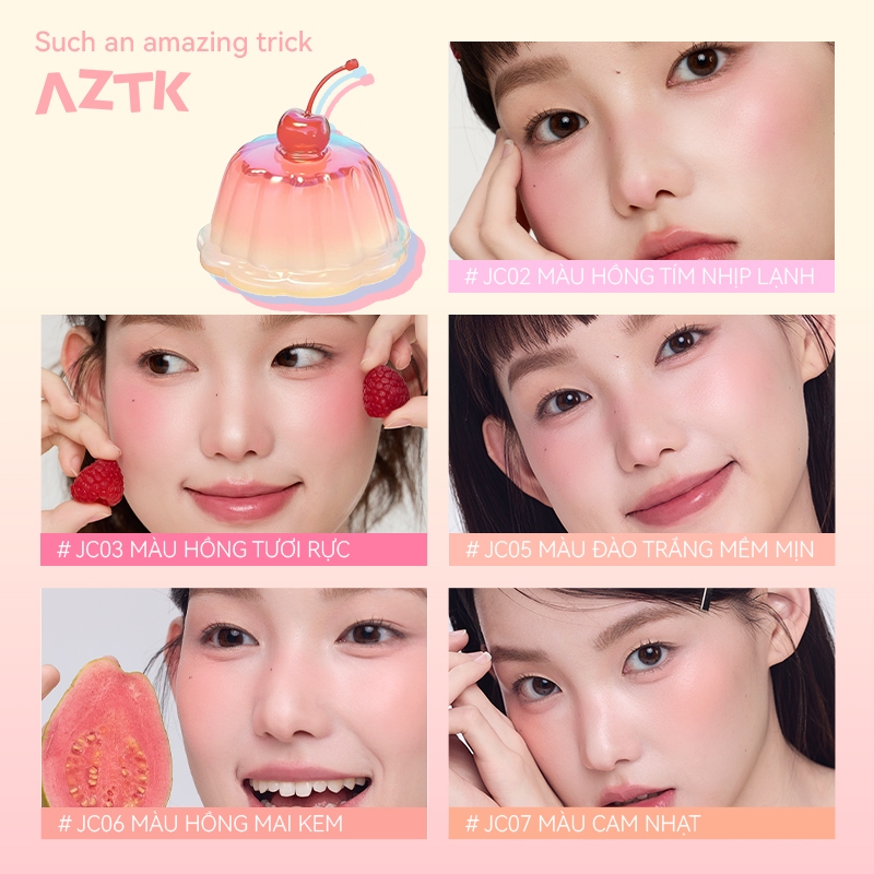 AZTK Má Hồng Kem Dạng Lỏng Tự Nhiên Lâu Trôi Không Thấm Nước 5ml | BigBuy360 - bigbuy360.vn