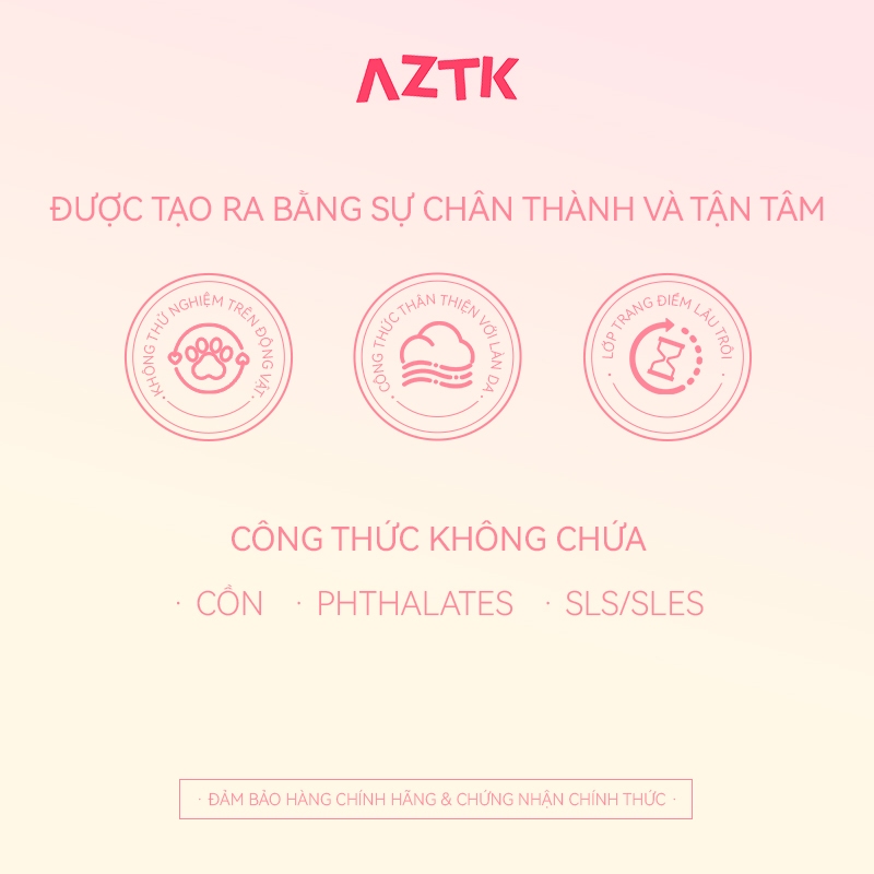 AZTK Má Hồng Kem Dạng Lỏng Tự Nhiên Lâu Trôi Không Thấm Nước 5ml | BigBuy360 - bigbuy360.vn