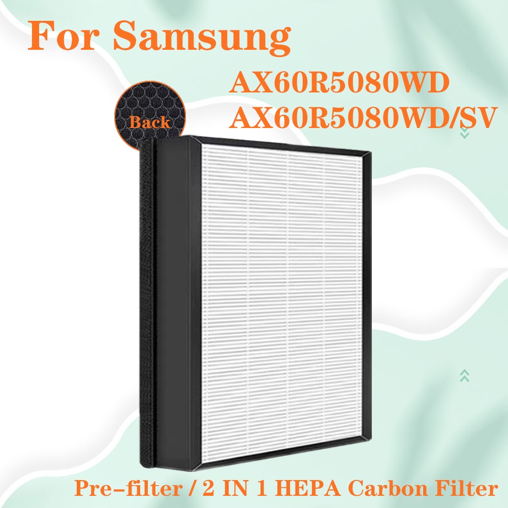 Dành cho Samsung AX60R5080WD AX60R5080WD/SV Máy lọc không khí CFX-D100/GB Thay thế bộ lọc tổng hợp v