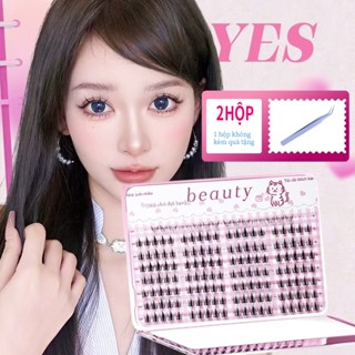  Lông mi hoạt hình hoạt hình Phong cách tự nhiên Mắt hình quạt Thích hợp cho người mới bắt đầu-Mi giả có keo tự dính 