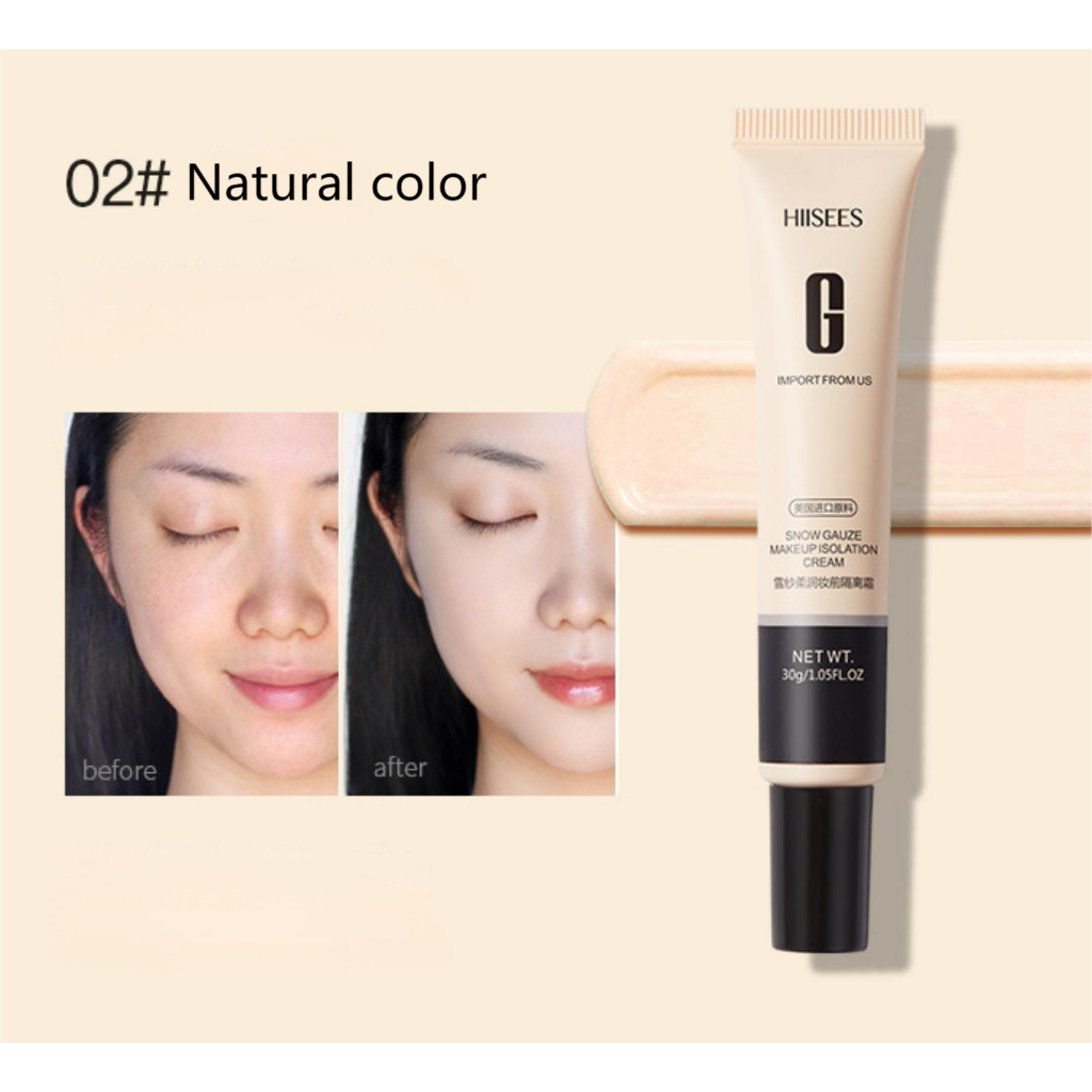 Soft Brightening Makeup Primer Base Cream Base Concealer Thiết lập trang điểm lâu trôi Làm sáng tông