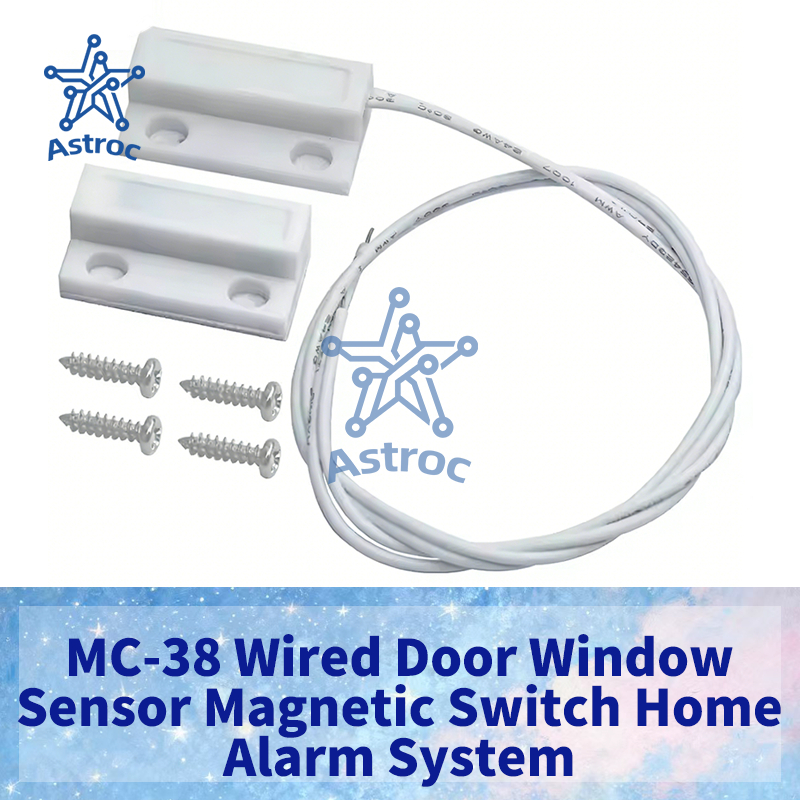 MC-38 MC38 Cảm Biến Cửa Sổ Có Dây 30 Mm Dây Kéo Dài Ngẫu Nhiên Công Tắc Từ Tính Hệ Thống Báo Động Gi