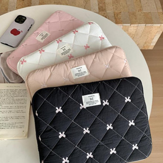 Túi đựng Laptop Ins Original Cool Bow Máy tính bảng chống sốc PC Liner Gói thích hợp cho 9.7 10 11 13 14 15 15.6-Inch