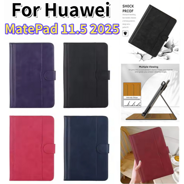 Bao Da PU Màu Kép Cho Huawei MatePad 11.5 2025 TXZ-W09 MatePad SE 11 2024 MatePad Air 11.5 2023 11.5