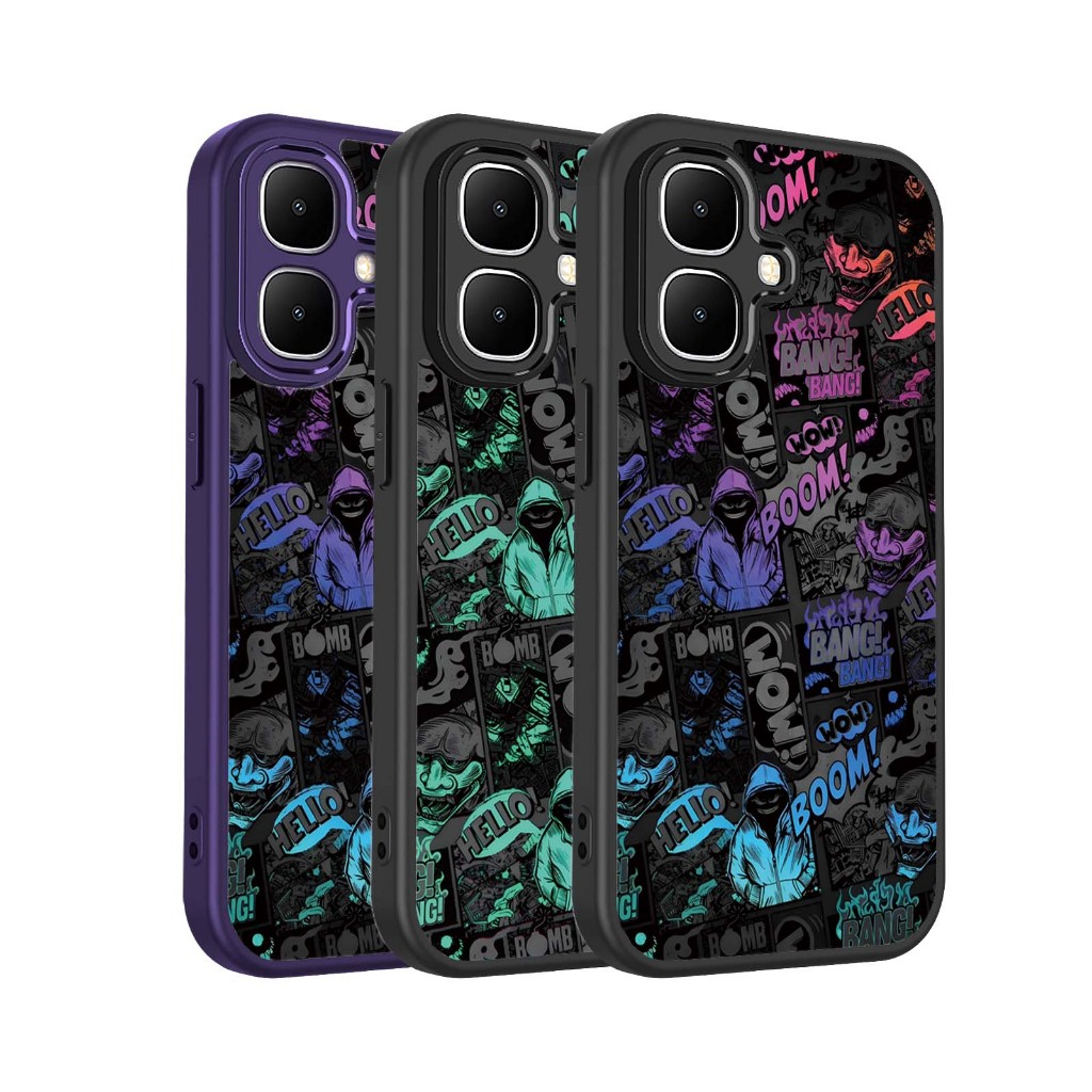Ốp điện thoại phong cách manga Graffiti Infinix Smart 10 9 HD Vỏ chống sốc