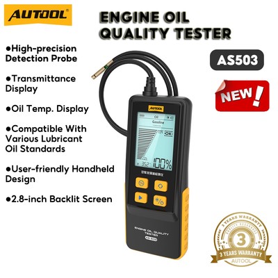 AUTOOL AS503 Dầu bôi trơn ô tô Máy Diesel Động cơ xe Dầu bôi trơn Công cụ phân tích chất lượng Tự động sửa chữa và bảo trì