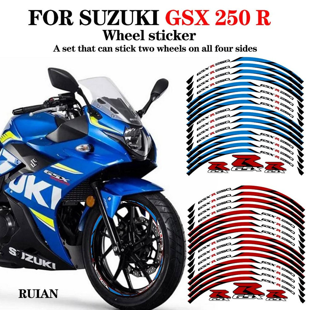 17 inch GSX250R GSX R150 GSX-R1000 GSX-S1000GX bánh xe bên trong mags nhãn dán cho Suzuki GSX Series