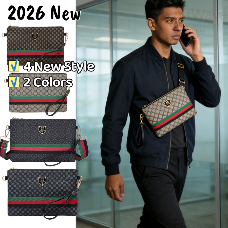 Túi Đeo Ngang Nam 2026 - Họa Tiết Mới Kaki Đen, Túi Đeo Vai Thời Trang Văn Phòng Sử Dụng Hàng Ngày PM3