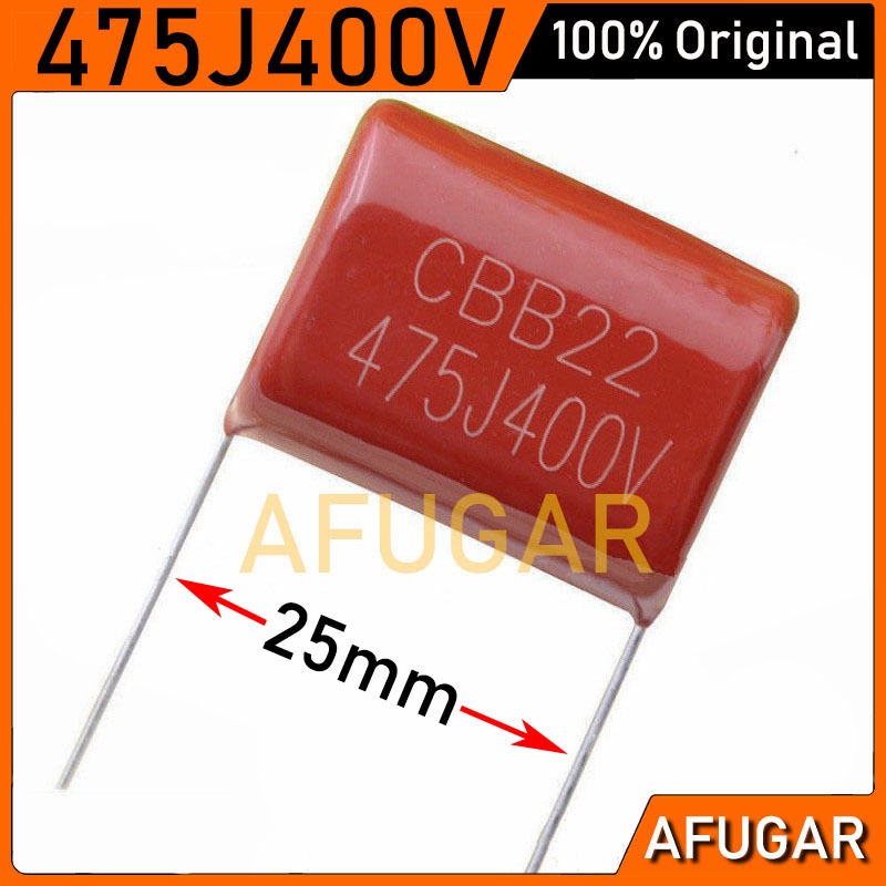 5 Chiếc CBB Tụ Điện 475J400V 475K400V 475J 475K 400V 475 4.7uF CBB21 CBB22 400V475J 400V475K Kim Loạ