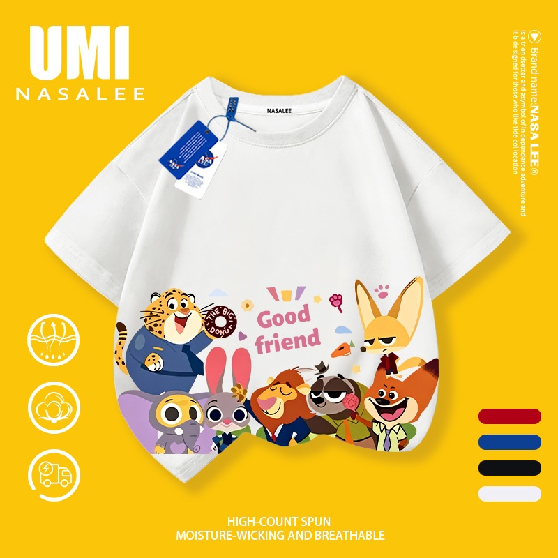 Áo thun NASA unisex hình động vật