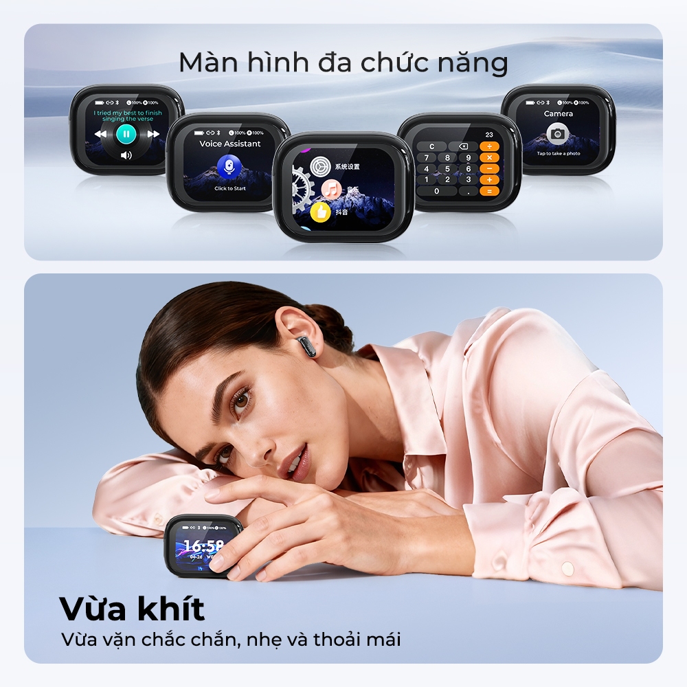 HTC NE68 Tai Nghe Phiên Dịch Dịch  Hỗ trợ dịch phụ đề video theo thời gian thực Thời Gian Thực 134 Ngôn Ngữ luetooth 6.0 Màn Hình Cảm Ứng LED  Âm HiFi Loa 10mm Tai nghe nhét tai cho IOS / Android / PC | BigBuy360 - bigbuy360.vn