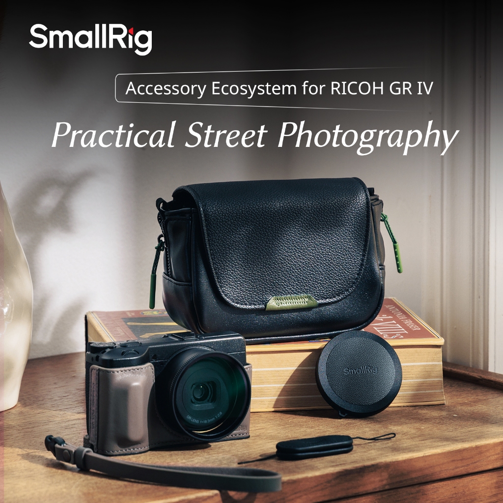 Bộ lọc UV SmallRig / Nắp bảo vệ ống kính / Tay cầm ngón tay cái / Bộ vỏ da / cho RICOH GR IV #5679 #