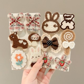 Miếng Dán Tóc Mái Ngang Họa Tiết Hoạt Hình Dễ Thương Cho Bé Gái