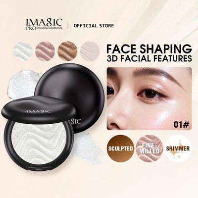 IMAGIC Ripple Highlighting Pressed Powder Chống thấm nước Kết cấu mịn Phát sáng tự nhiên 8g
