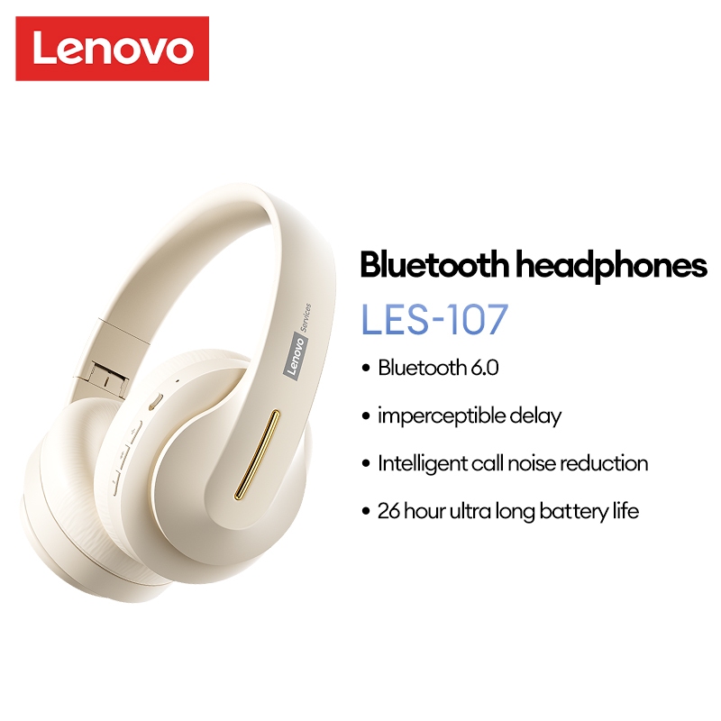 Lenovo LES-107 Bluetooth Headhone HIFI Hiệu Ứng Chất Lượng Âm Thanh Độ Nét Cao Cuộc Gọi Tiếng Ồn Pin Tuổi Thọ Dài Chống Mồ Hôi Và Thoải Mái Bluetooth 6.0 | BigBuy360 - bigbuy360.vn