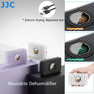  Ống kính máy ảnh JJC RD-1 Máy hút ẩm có thể tái sử dụng Máy ảnh DSLR Bộ lọc pin Tủ quần áo Máy sấy tủ giày Chống ẩm nấm mốc Máy hút ẩm cho hộp trưng bày & trưng bày mô hình hình hình 