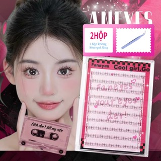  Lông mi giả Phân đoạn Ngọn lửa nhỏ trong suốt Terrier Lông mi dưới Gương tự nhiên Mắt truyện tranh 