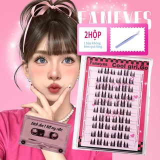  FQ Sweet Cool Little Wildcat Lông mi giả ~ Thân cây siêu mịn Cụm tai mèo Lông mi giả Dày tự nhiên Pure Desire Lazy Trilogy 