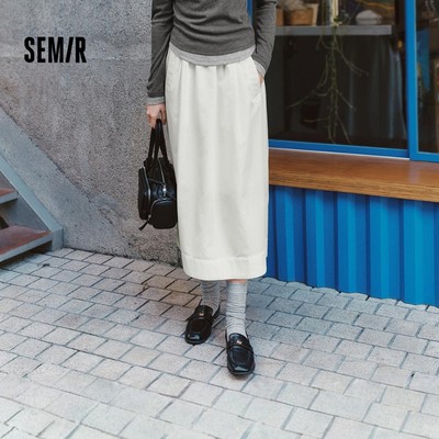 Semir Váy chữ A nữ co giãn eo, tối giản và phù hợp xu hướng thời trang mùa xuân