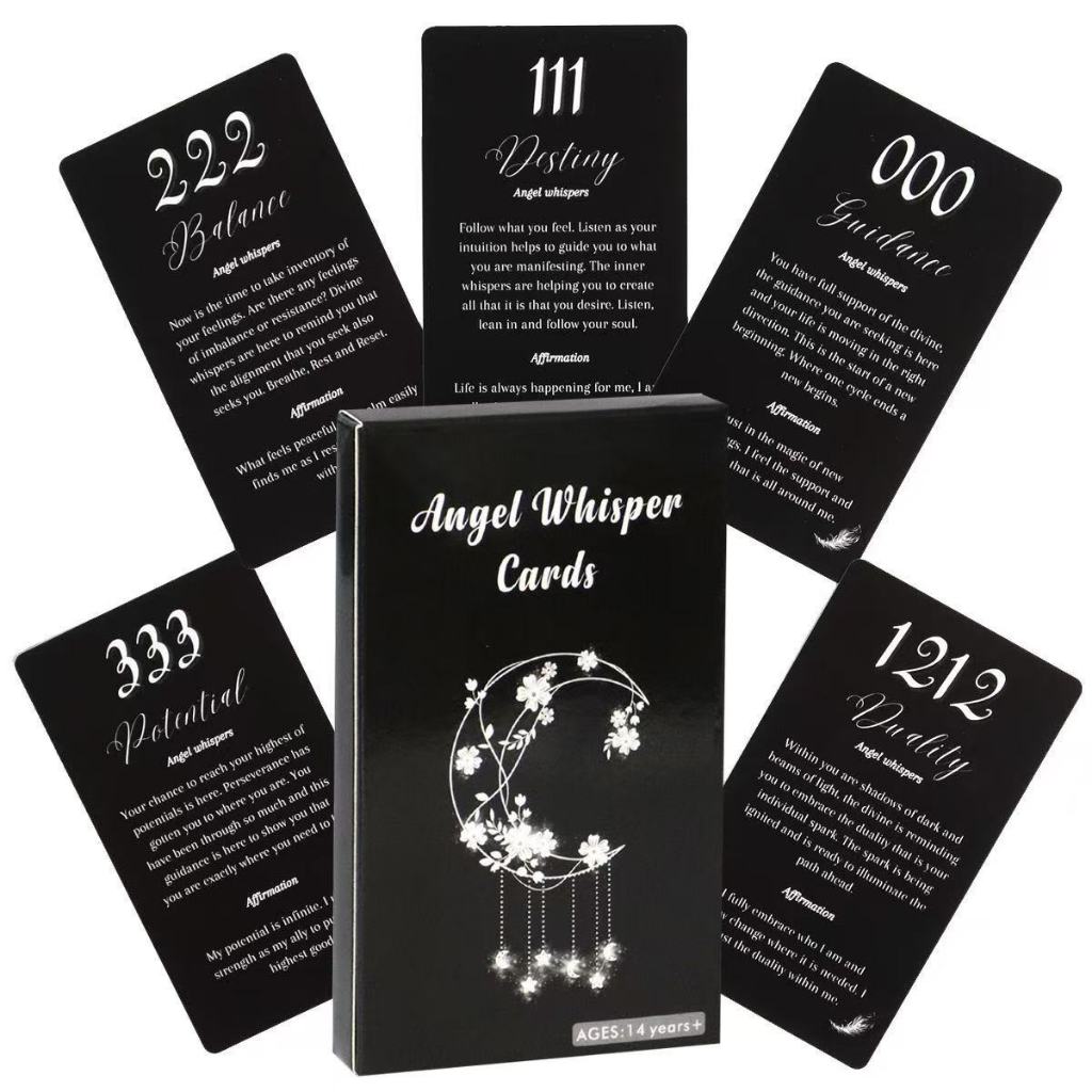 10.3 * 6cm Angel Whisper Number Card Tiếng Anh Board Game Card Game Game Angel Whisper