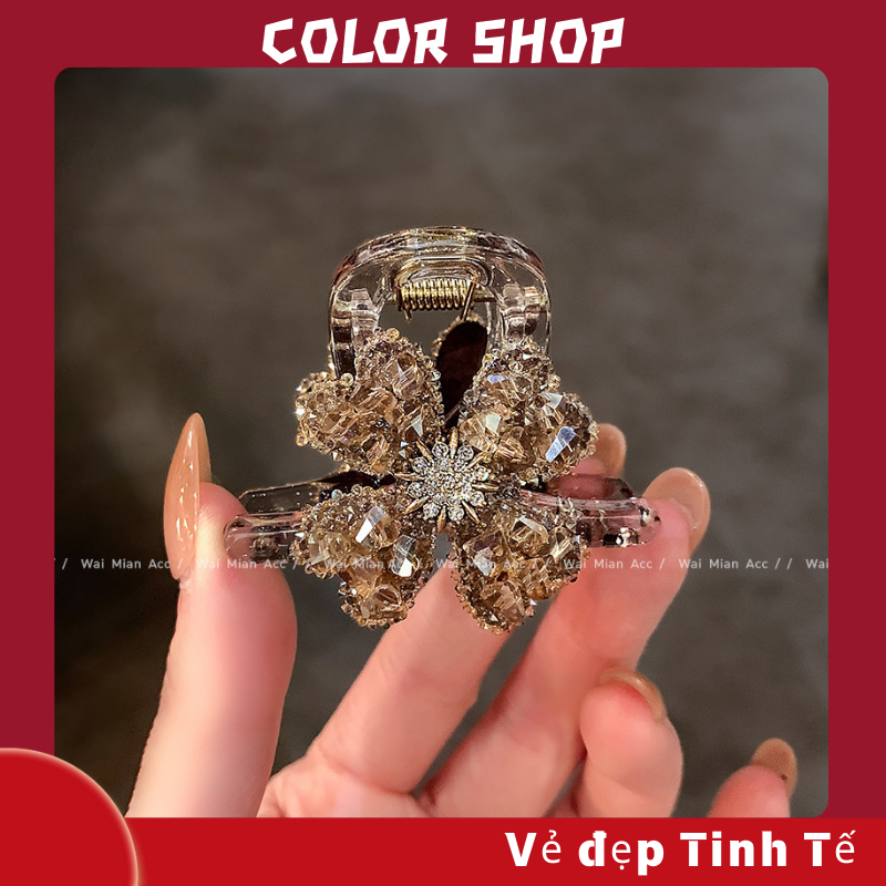 Kẹp tóc pha lê nhỏ thủ công cao cấp Hàn Quốc [A940]