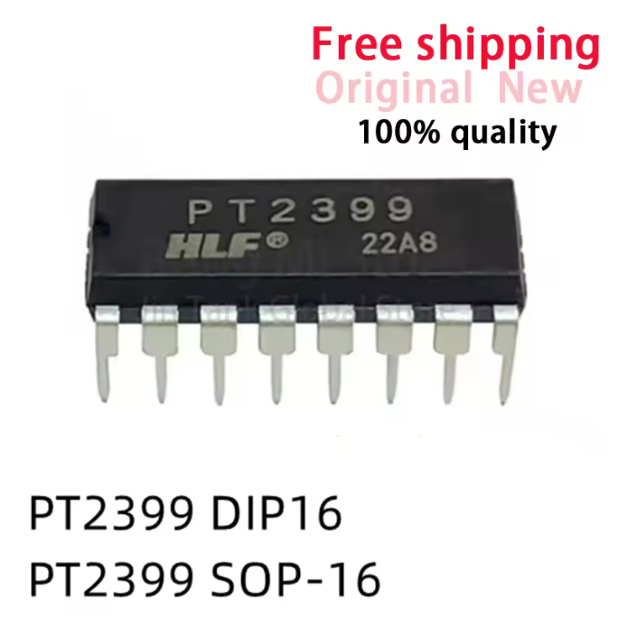 1-5 Chiếc PT2399 DIP16 PT2399 SOP-16 Âm Thanh Mạch Đảo Chiều Kỹ Thuật Số Chip IC Cổ Bán Buôn