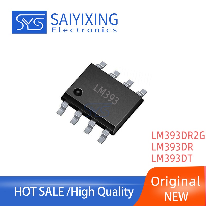 10 Chiếc Chính Hãng Mới LM393DT LM393DR2G LM393DR 393 LM393 IC Bao Bì SOIC-8 Tiêu Thụ Điện Áp Kép Re