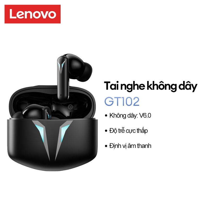 Tai nghe chơi game Bluetooth Lenovo LP6 Chống ồn thông minh Độ trễ thấp Tuổi thọ pin dài Bluetooth không thấm nước 5.0 | BigBuy360 - bigbuy360.vn